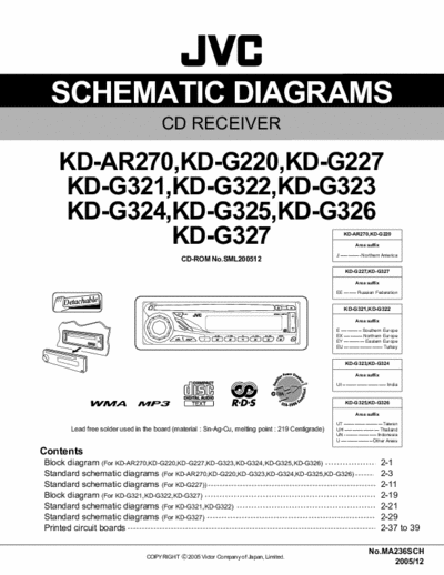 JVC KD-AR270, KD-G321, KD-G327 Service Manual Car Audio Cd Receiver [mod. KD-G220, KD-G227, KD-G322, KD-G323, KD-G324, KD-G325, KD-G326] - Part 1/2 [Tot. File 4.565Kb] Pag. 44